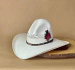 Bangora White Gus Style Cowboy hat