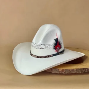 Bangora White Gus Style Cowboy hat