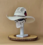 Bangora White Gus Style Cowboy hat