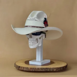 Bangora White Gus Style Cowboy hat