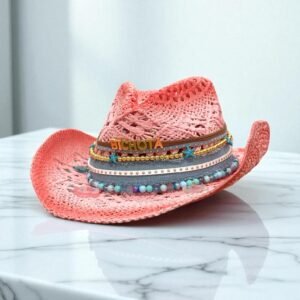 Karol G disco Cowgirl Hat Handmade Bandana Western Vacation